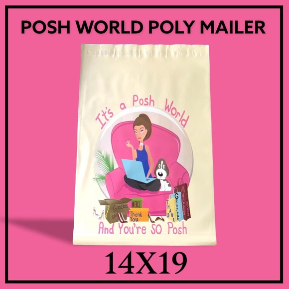 50 14X19 Posh World Poly Mailers PRICE IS FIRM - Picture 5 of 7